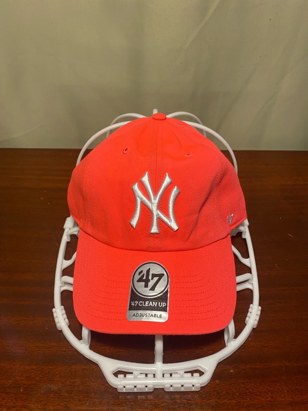 New York Yankees 47 Clean Up  Adjustable Hat Neon Pink O/S NWT